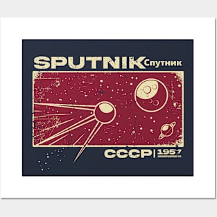 Sputnik - CCCP 1957 Vintage Posters and Art